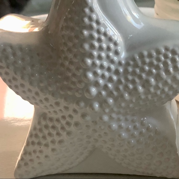 New! Large Ceramic Starfish Hand Soap Lotion Pump Bottle - Picture 2 of 4